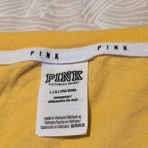 Victoria's Secret PINK Yellow T Shirt #Sleepwear #vs